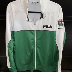 VINTAGE FILA ITALIA track jacket‎ sport athletic soccer warm up zip up Mens XXL